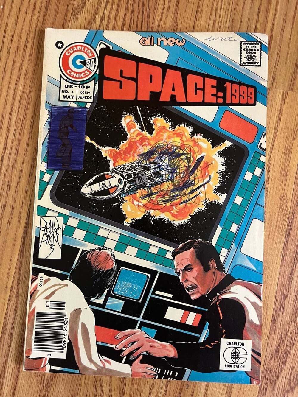 Space: 1999 #4 (Charlton Comics, May 1976) featuring John Byrne art